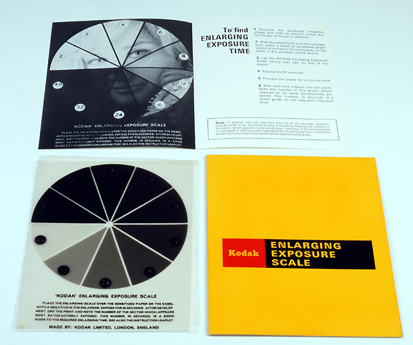 KODAK Enlarging Exposure Scale   epoca