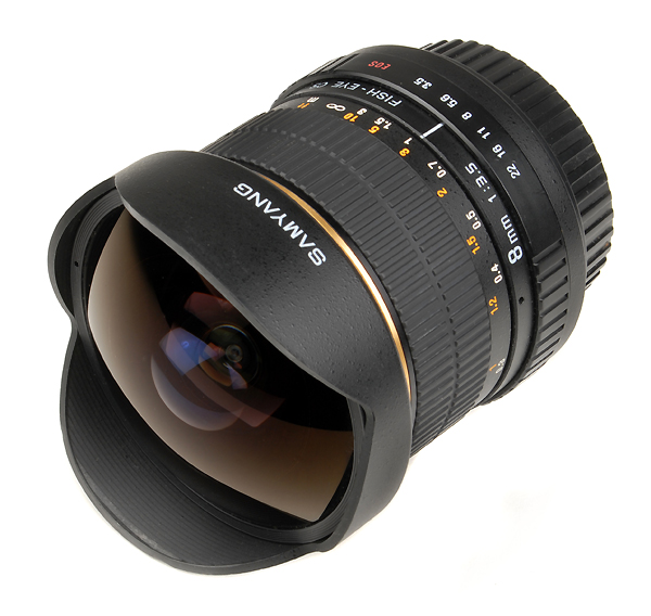 Per Canon EF - SAMYANG 8mm f.3.5 Semi fisheye   usato