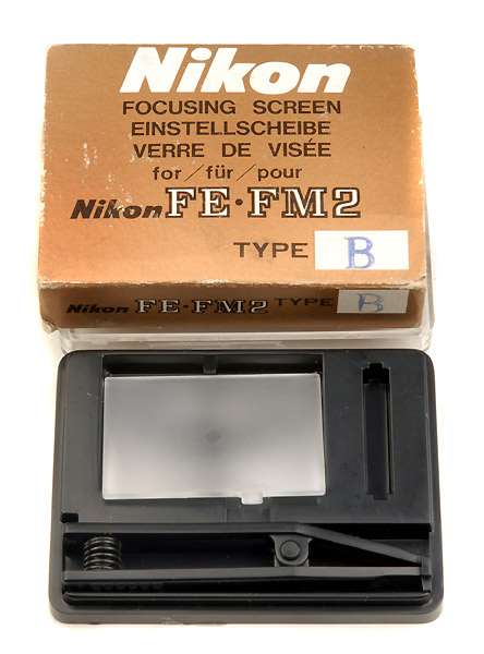 NIKON FE-FM2  schermo di messa a fuoco Tipo-B   usato