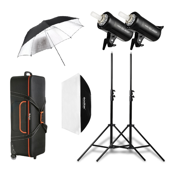 FLASH DA STUDIO KIT  - GODOX SK 300   nuovo