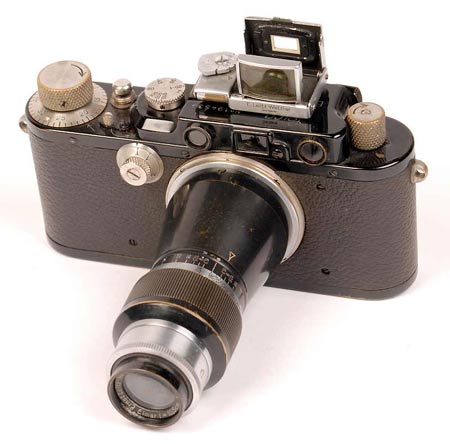 LEICA II con Elmar 10,5cm f.6,3 - 1932/1948 